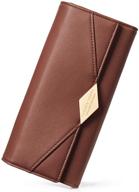 👜 trifold leather wallet organizer for women - stylish handbags and wallets logo