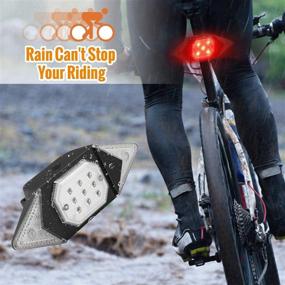 img 1 attached to 🚲 Bike Light Set USB Rechargeable: Front and Rear Bicycle Lights with Turn Signals, Wireless Remote Control, and Rechargeable Safety Warning Cycling Light