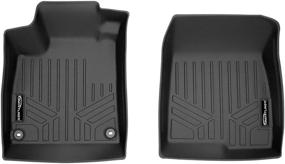 img 4 attached to Enhance Your Honda Accord's Style and Protection with SMARTLINER Custom Fit Floor Mats - 1st Row Liner Set, Black (2018-2021 All Models)