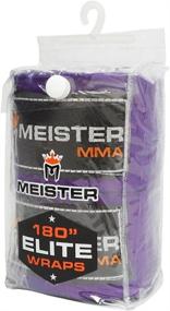 img 1 attached to 🥊 Premium Adult Hand Wraps for MMA & Boxing - Meister Elite 180" (Pair)