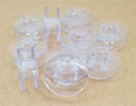 lnka 9033p light blue plastic bobbins - top quality for pfaff sewing machines logo