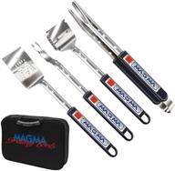 enhance your grilling experience with magma products' 5 piece telescoping grill tools set, a10-132t, silver logo