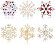 cenapog christmas snowflake brooches crystal logo