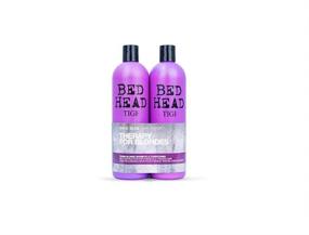 img 1 attached to 🌼 Tigi Bed Head Dumb Blonde Shampoo & Reconstructor Conditioner Duo Pack - 50 Oz