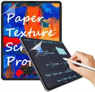 high-quality [2 pack] yes2b paperfeel paper texture screen protectors for ipad air 4 10.9 inch, ipad pro 11 inch - anti glare, matte pet film for drawing, apple pencil compatible, scratch resistant logo