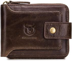 img 4 attached to BULLCAPTAIN Leather Wallet: Essential Men's Accessories for Blocking