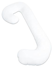 img 1 attached to 🤰 Leachco Snoogle Chic Supreme Pregnancy Pillow: 100% Sateen Cotton Cover, Soothing White