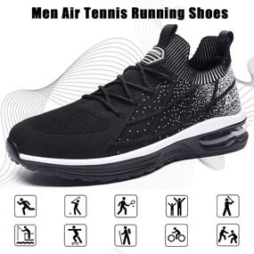 img 2 attached to GANNOU Athletic Running Fashion Darkblue Sports & Fitness and Running