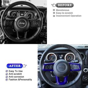 img 1 attached to Steering Decoration Accessories 2018 2021 Gladiator Interior Accessories