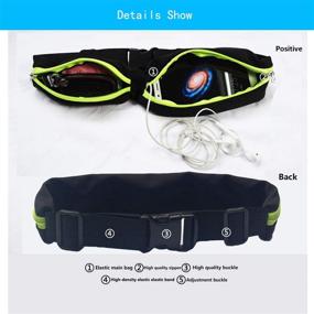 img 3 attached to 🏃 FREGITO Waterproof Running Belt: Upgrade Your Sport Belt with High Capacity Double Pocket for Women and Men - Soft, Breathable, Smooth