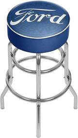 img 2 attached to 🚗 Ford Genuine Parts Trademark Gameroom Padded Swivel Bar Stool: Enhance Your Space with Authentic Ford Style