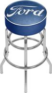 🚗 ford genuine parts trademark gameroom padded swivel bar stool: enhance your space with authentic ford style logo
