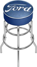img 3 attached to 🚗 Ford Genuine Parts Trademark Gameroom Padded Swivel Bar Stool: Enhance Your Space with Authentic Ford Style