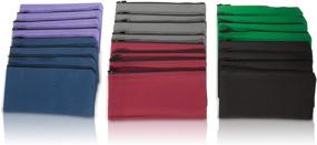 img 3 attached to 💰 DALIX Zippered Money Pouch Bank Bag Pencil Marker Bags in Assorted Colors - 24 Pack