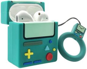 img 3 attached to Милый и защитный чехол MOLOVA для AirPods - дизайн Game Boy 🎮 для детей, подростков, мальчиков, девочек и мужчин - цвет морской волны