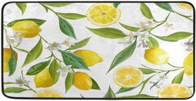 img 3 attached to Нескользящие коврики для кухни Flowers Design