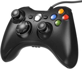 img 3 attached to 🎮 Black Xbox 360 Wired Controller: USB Gamepad for Xbox 360/Slim/PC - High Performance and Versatile