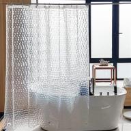 🚿 ntbay eva clear shower curtain liner - water repellent, bathroom stall, 72x72 inches logo