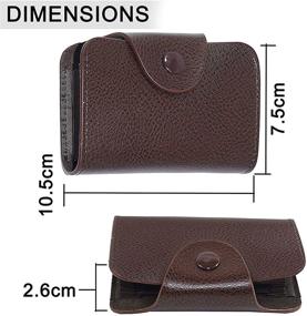 img 3 attached to 📚 Organize Your Credit with SAITECH Leather Credit Holder Pockets