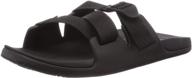 chaco chillos slide black 14 logo