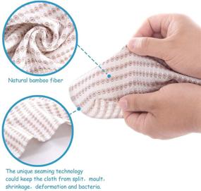 img 1 attached to 🧽 Jeffsun Reusable Cleaning Cloths Pack: Oil-Resistant Bamboo Dish Cloths for Kitchen - Multi-Purpose Household Rags