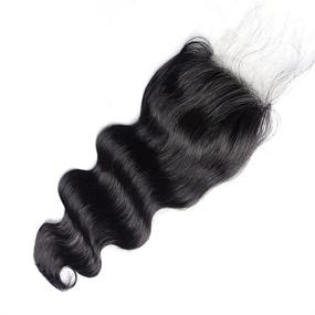 img 1 attached to Улучшите свой стиль с помощью кружевного закрытия Beata Hair Real 5x5 HD Body Wave - качественное невидимое кружево для реалистичного внешнего вида и ощущения!