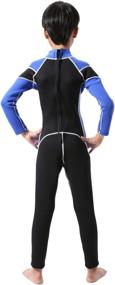 img 2 attached to Neoprene Wetsuit Swimsuit Protection Snorkel