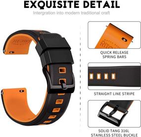 img 1 attached to 🕘 Ritche Silicone Watch Release Rubber: The Ultimate Watchband Upgrade!