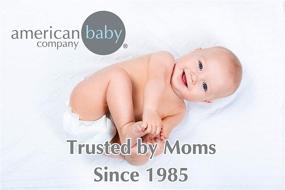 img 1 attached to 👶 Органическое плед из мягкого дышащего хлопка от компании American Baby - рисунок мокко, размер 30x40, для мальчиков и девочек.