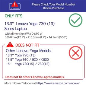 img 3 attached to 💜 mCover Hard Shell Case for 13.3" Lenovo Yoga 730 (13) 2018 Laptop - Purple (Not Compatible with Yoga 710/720/910/920 Series)