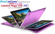 💜 mcover hard shell case for 13.3" lenovo yoga 730 (13) 2018 laptop - purple (not compatible with yoga 710/720/910/920 series) logo