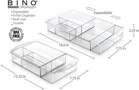 img 3 attached to 🗄️ Expandable 7-Section BINO Multi-Purpose Plastic Drawer Organizer
