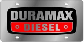 img 3 attached to 🚗 Высококачественная автомобильная номерная пластина Duramax Diesel: придайте своему транспортному средству стиль и надежность