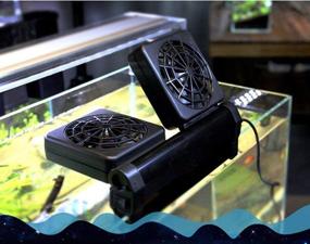 img 1 attached to 🐠 LONDAFISH Aquarium Chillers: Ultimate Cooling with the Marine 2 Fan Fish Tank Cooling Fan