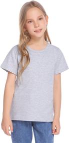 img 2 attached to 👚 Stylish Casual Crewneck Long Sleeve T Shirts for Girls - Tops, Tees & Blouses