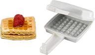 🧇 home-x microwavable classic square belgian waffle maker: convenient and quick waffle making at home логотип