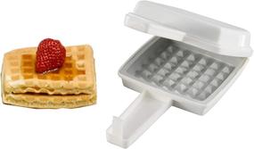 img 4 attached to 🧇 HOME-X Microwavable Classic Square Belgian Waffle Maker: Convenient and Quick Waffle Making at Home