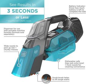 img 3 attached to 🧼 Efficient Cleaning On-the-Go with BLACK+DECKER spillbuster Portable Carpet Cleaner, Handheld (BHSB315JF)