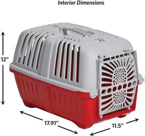 img 1 attached to 🐾 Midwest Spree Переноска для путешествий: Прочная жесткая переноска для собак карликовых пород, кошек и других маленьких животных - идеальный спутник в путешествиях