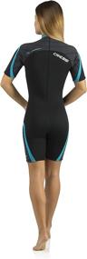 img 1 attached to 👙 PLAYA by Cressi: High-Quality Shorty Women's Wetsuit for Scuba Diving, Snorkeling, and Windsurfing - Premium 2.5mm Neoprene