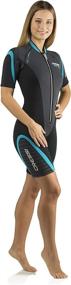 img 3 attached to 👙 PLAYA by Cressi: High-Quality Shorty Women's Wetsuit for Scuba Diving, Snorkeling, and Windsurfing - Premium 2.5mm Neoprene