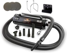 img 1 attached to 💨 Powerful Metro Vac Revolution with Bonus Filters: 30ft Hose - MB-3CD SWB - 30 - Air Force Master Blaster Car and Motorcycle Air Dryer - USA Made