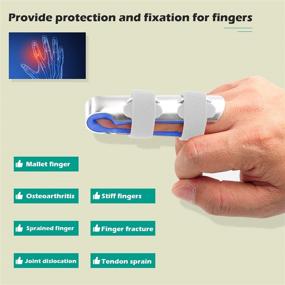 img 2 attached to 🖐️ Metal Finger Splint: Effective Support Brace for Arthritis and Straightening Broken Fingers