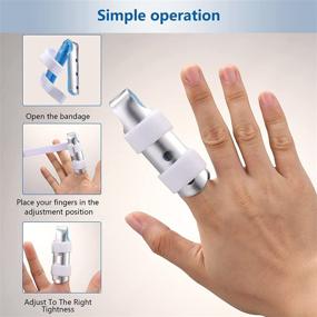 img 1 attached to 🖐️ Metal Finger Splint: Effective Support Brace for Arthritis and Straightening Broken Fingers