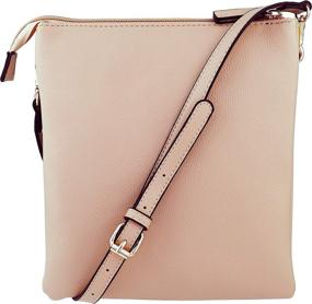 img 3 attached to BRENTANO Double Zip Pocket Crossbody Handbag