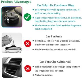 img 2 attached to QBUC Solar-Powered Car Air Freshener: Rotating Cologne Aromatherapy Diffuser for Interior Decoration and Car Accessories