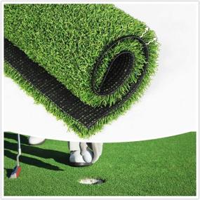 img 4 attached to 🏌️ Premium Synthetic Golf Mat: Versatile Outdoor/Indoor Putting Green Turf (0.47" Custom Size) - Perfect for Home/Backyard Practice & Décor