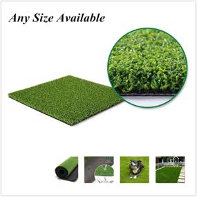 img 3 attached to 🏌️ Premium Synthetic Golf Mat: Versatile Outdoor/Indoor Putting Green Turf (0.47" Custom Size) - Perfect for Home/Backyard Practice & Décor