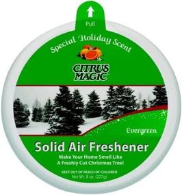 img 1 attached to 🍊 Citrus Magic Evergreen Holiday Fragrance Solid Air Freshener (8 унций) - Цитрусовая магия с ароматом вечнозеленых праздников - твердый освежитель воздуха