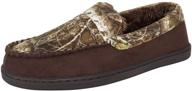 👟 realtree kids' memory foam camo moccasin house slippers: versatile indoor/outdoor footwear logo